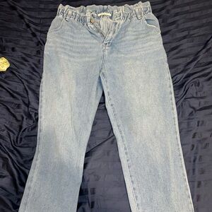 PACSUN Blue Mom Jeans Size 30 Stretch Waistband 100% Cotton